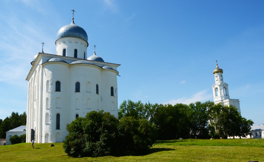Юрьев мужской монастырь. Собор Георгия Победоносца, Юрьево (Великий Новгород, город, Новгородская область). фасады