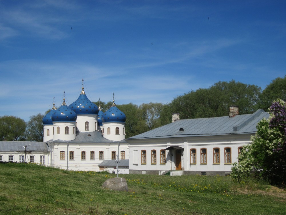 Юрьев мужской монастырь. Собор Воздвижения Креста Господня, Юрьево (Великий Новгород, город, Новгородская область). фасады