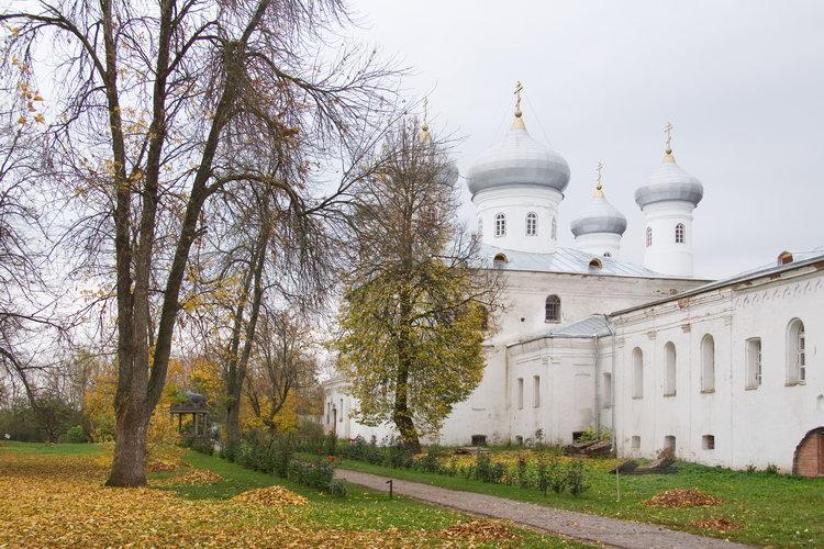 Юрьев мужской монастырь. Собор Спаса Нерукотворного Образа, Юрьево (Великий Новгород, город, Новгородская область). фасады