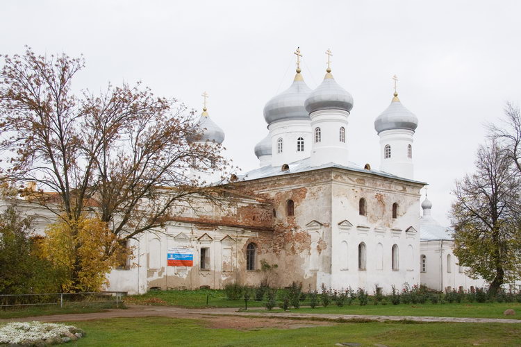Юрьев мужской монастырь. Собор Спаса Нерукотворного Образа, Юрьево (Великий Новгород, город, Новгородская область). фасады