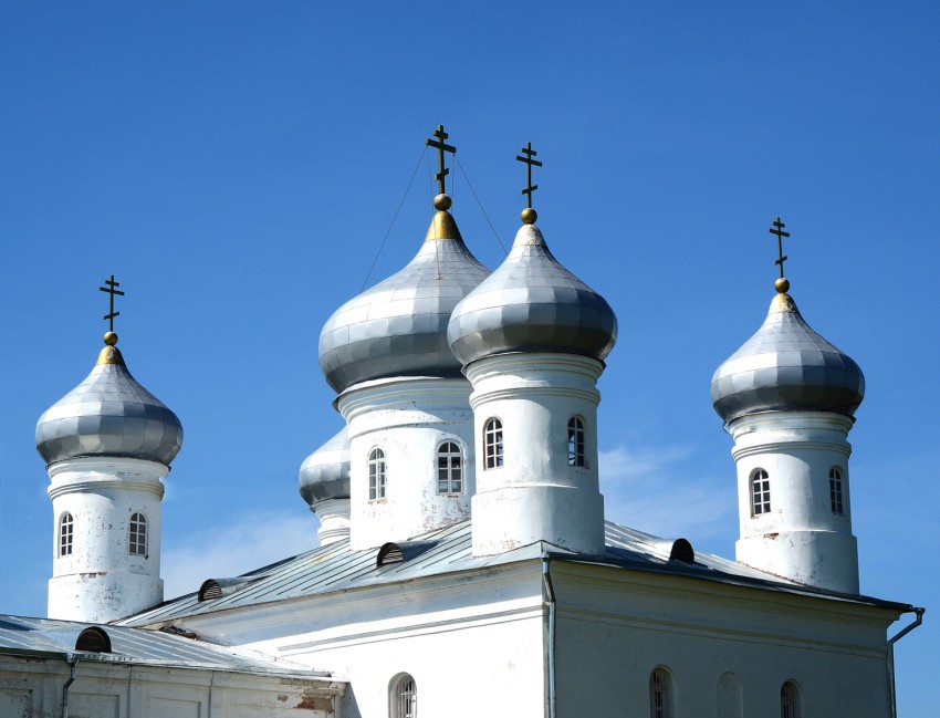 Юрьев мужской монастырь. Собор Спаса Нерукотворного Образа, Юрьево (Великий Новгород, город, Новгородская область). архитектурные детали