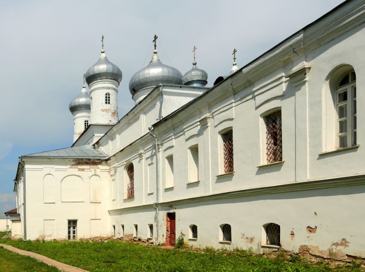 Юрьев мужской монастырь. Собор Спаса Нерукотворного Образа, Юрьево (Великий Новгород, город, Новгородская область). архитектурные детали