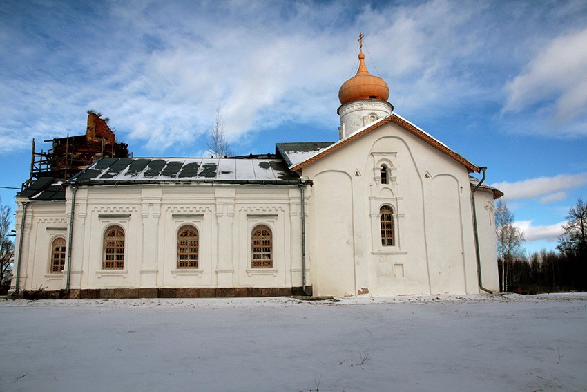 Косино. Никольский Косинский монастырь. Церковь Николая Чудотворца. фасады, Южный фасад