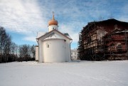 Никольский Косинский монастырь. Церковь Николая Чудотворца, Восточный фасад<br>, Косино, Старорусский район, Новгородская область