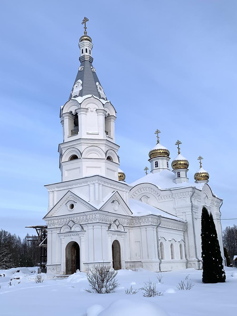 фасады. Никольский Косинский монастырь. Церковь Варлаама Хутынского, Косино (Старорусский район, Новгородская область)