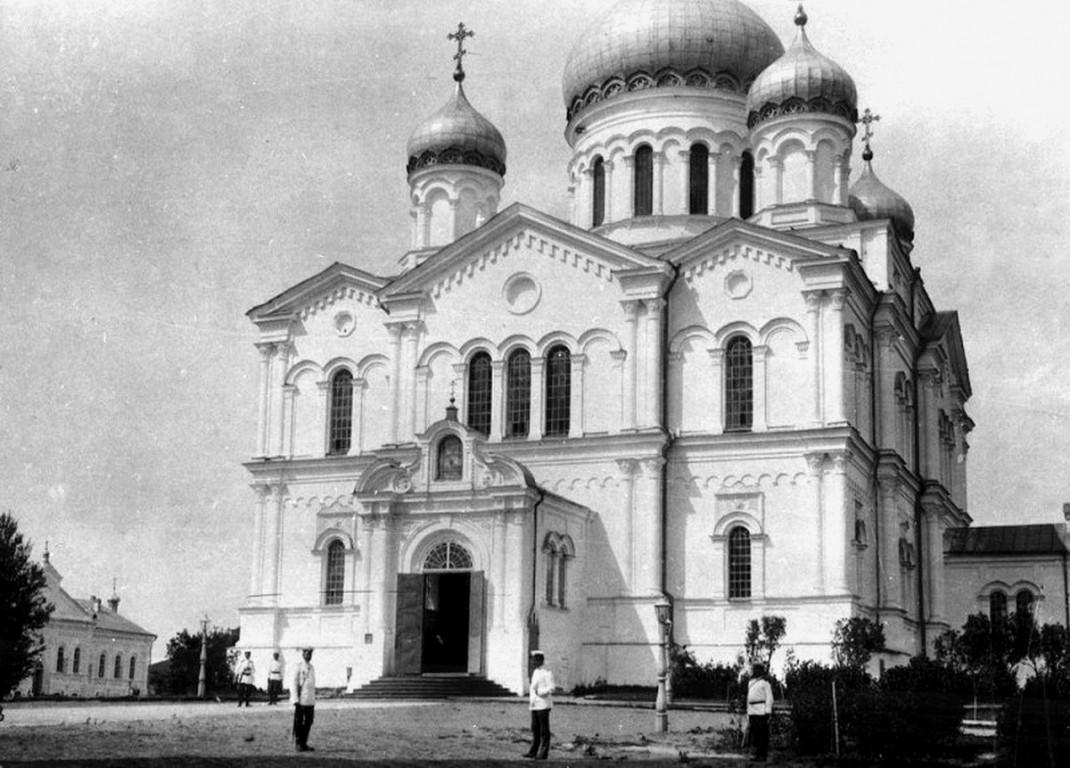 Дивеево. Серафимо-Дивеевский Троицкий монастырь. Собор Троицы Живоначальной. архивная фотография, 1903 год во время торжеств.