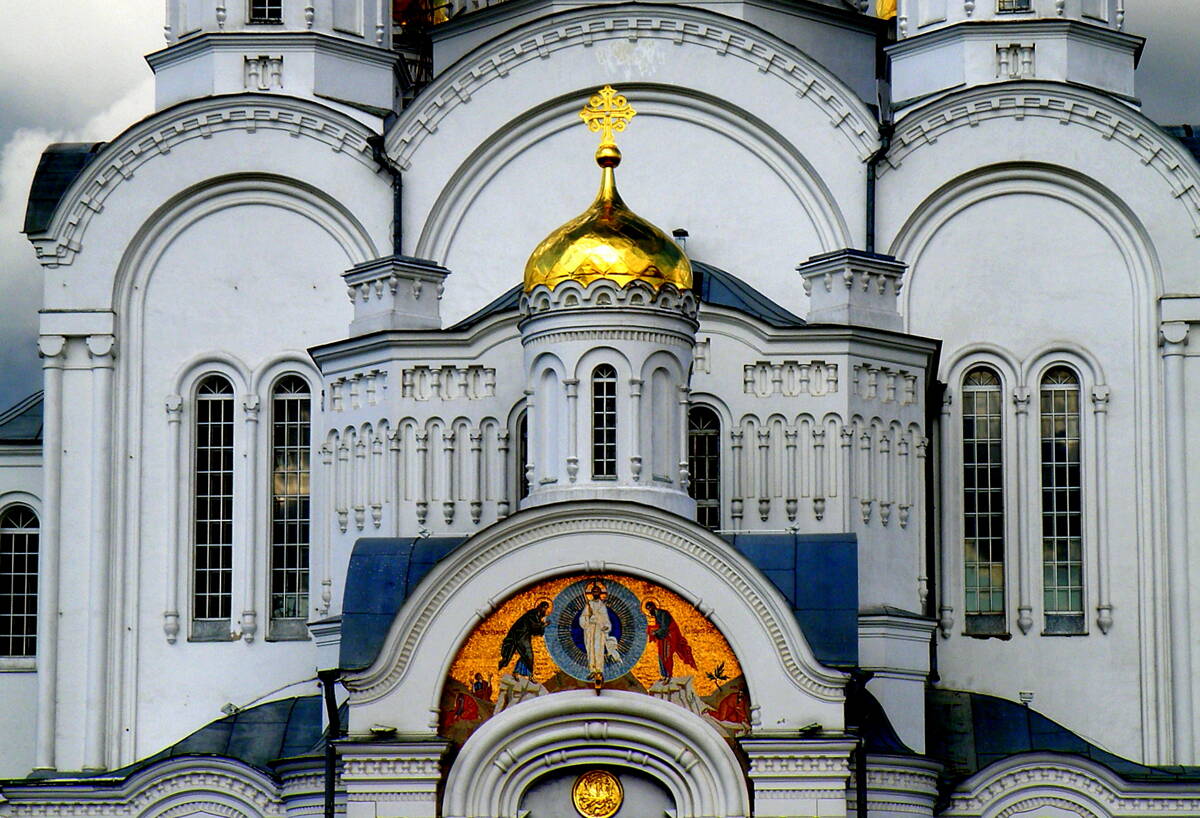 Серафимо-Дивеевский Троицкий монастырь. Собор Преображения Господня, Дивеево (Дивеевский район, Нижегородская область). архитектурные детали
