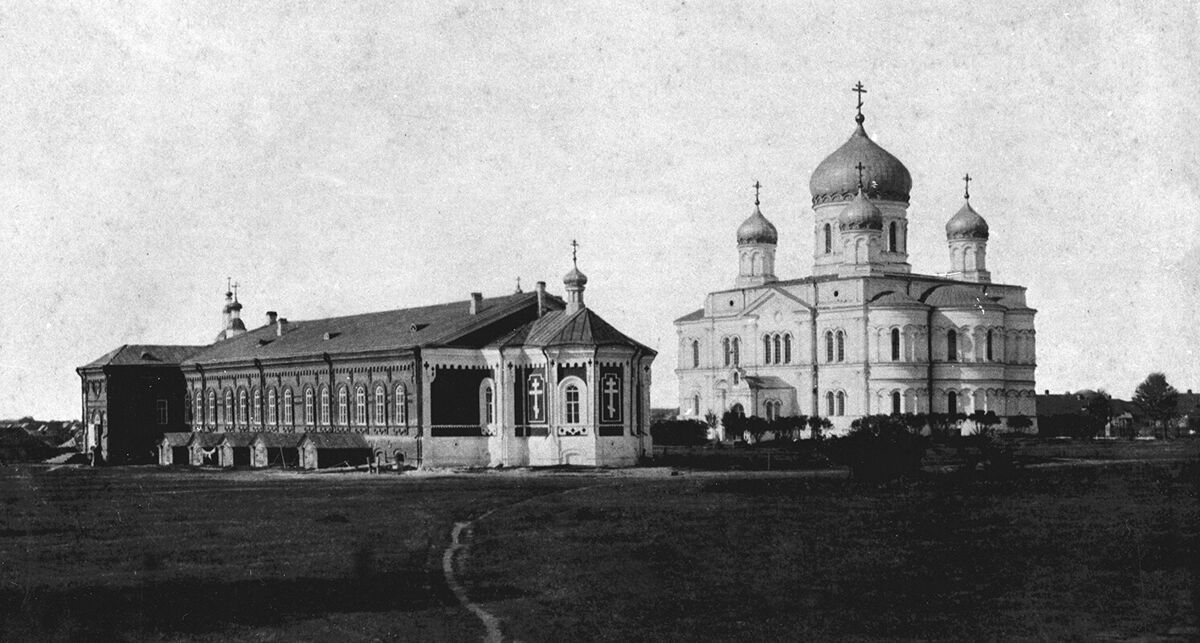 Серафимо-Дивеевский Троицкий монастырь. Церковь Александра Невского, Дивеево (Дивеевский район, Нижегородская область). архивная фотография, Фото 1900-х гг.