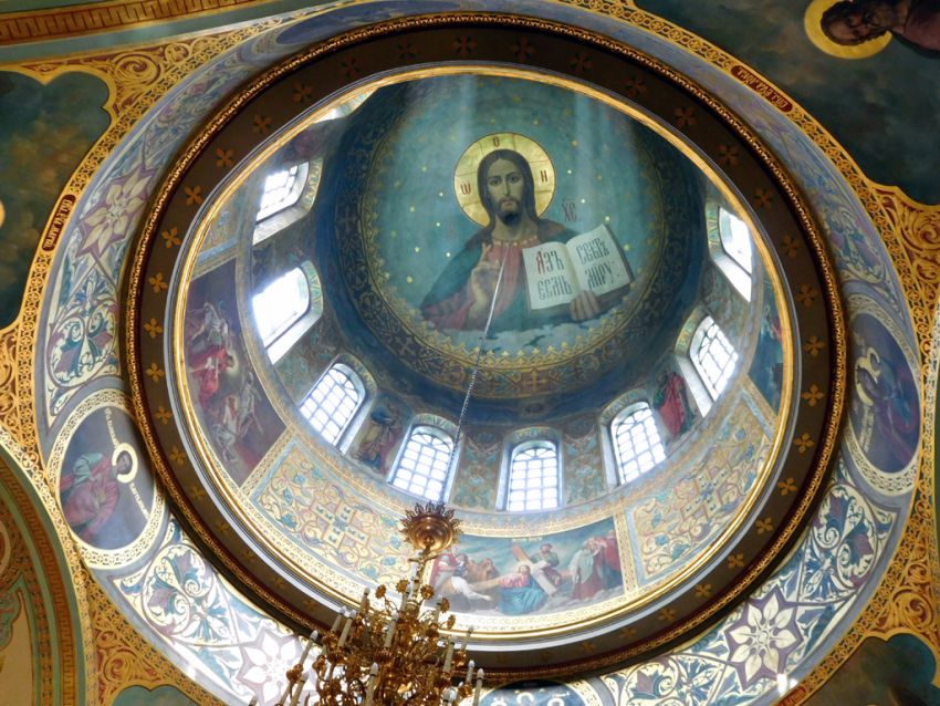 Благовещенский монастырь. Церковь Алексия, митрополита Московского, Нижегородский район (Нижний Новгород, город, Нижегородская область). интерьер и убранство, Роспись свода