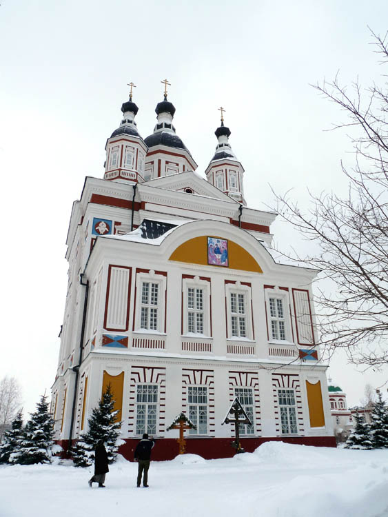 Троице-Сканов женский монастырь. Собор Троицы Живоначальной, Сканово (Наровчатский район, Пензенская область). фасады
