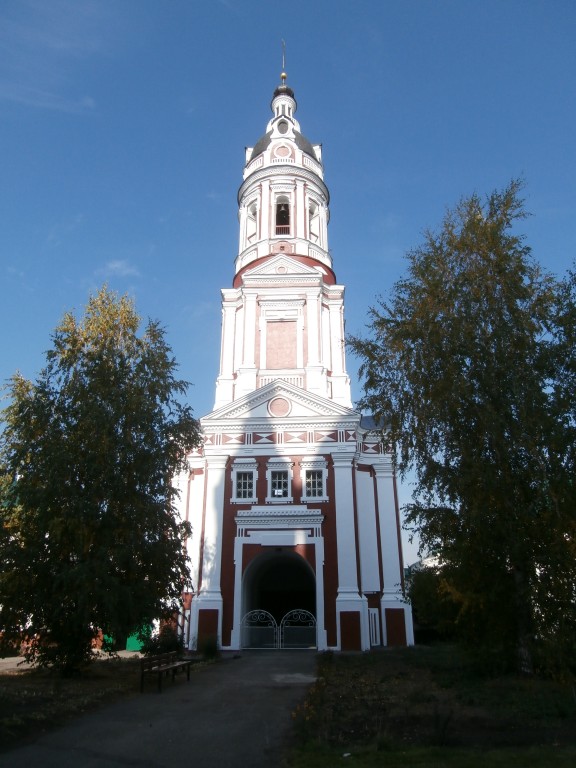 Троице-Сканов женский монастырь. Колокольня с церковью Николая Чудотворца, Сканово (Наровчатский район, Пензенская область). фасады