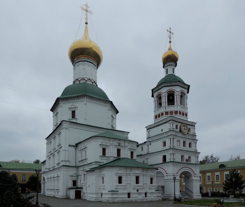 Николо-Перервинский монастырь. Собор Николая Чудотворца, Печатники (Юго-Восточный административный округ (ЮВАО), г. Москва). общий вид в ландшафте