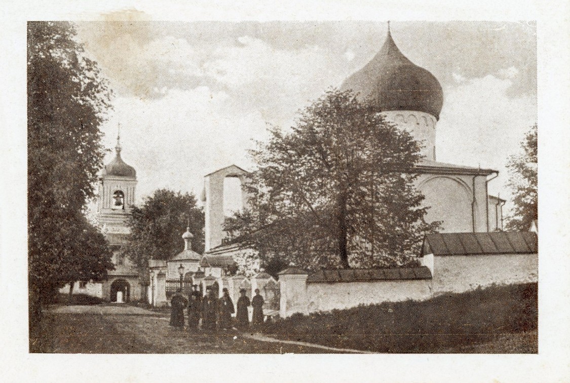 Спасо-Преображенский Мирожский монастырь. Собор Преображения Господня, Псков (Псков, город, Псковская область). архивная фотография, Фото 1942 г. с аукциона e-bay.de