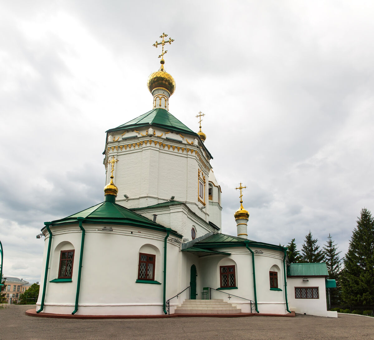 Спасо-Преображенский женский монастырь. Церковь Преображения Господня, Чебоксары (Чебоксары, город, Республика Чувашия). фасады