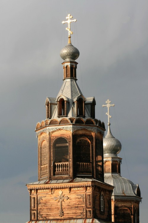 Цивильск. Тихвинский Богородицкий женский монастырь. Церковь Харалампия. архитектурные детали