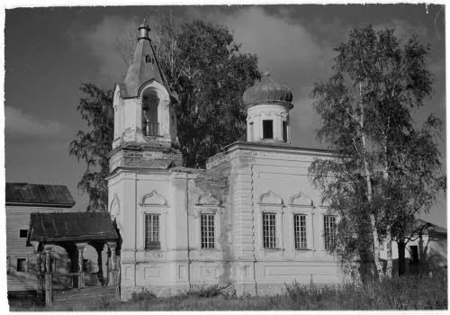 Яшезеро. Благовещенский Ионо-Яшезерский мужской монастырь. Собор Спаса Преображения. архивная фотография, Фото 1943 года