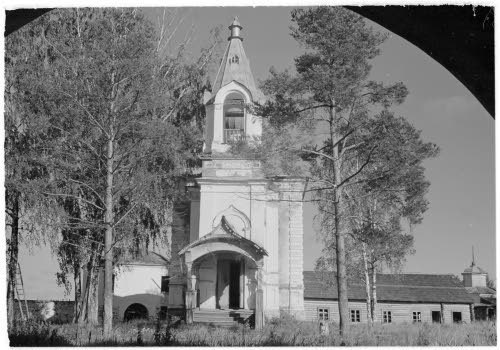 Яшезеро. Благовещенский Ионо-Яшезерский мужской монастырь. Собор Спаса Преображения. архивная фотография, Фото 1943 года.