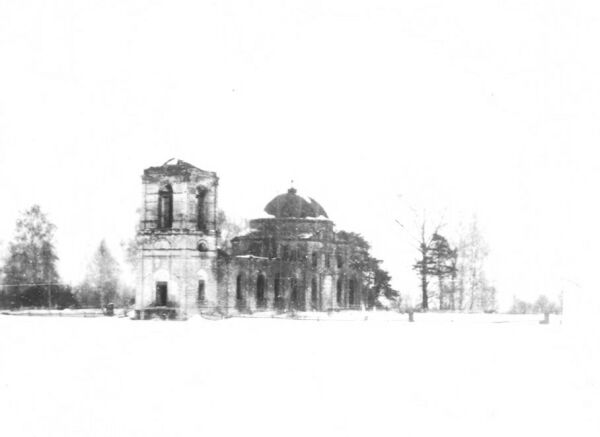 Церковь Бориса и Глеба, Золотая Грива (Вязниковский район, Владимирская область). архивная фотография, Фотография сделана в 1995 году		      
