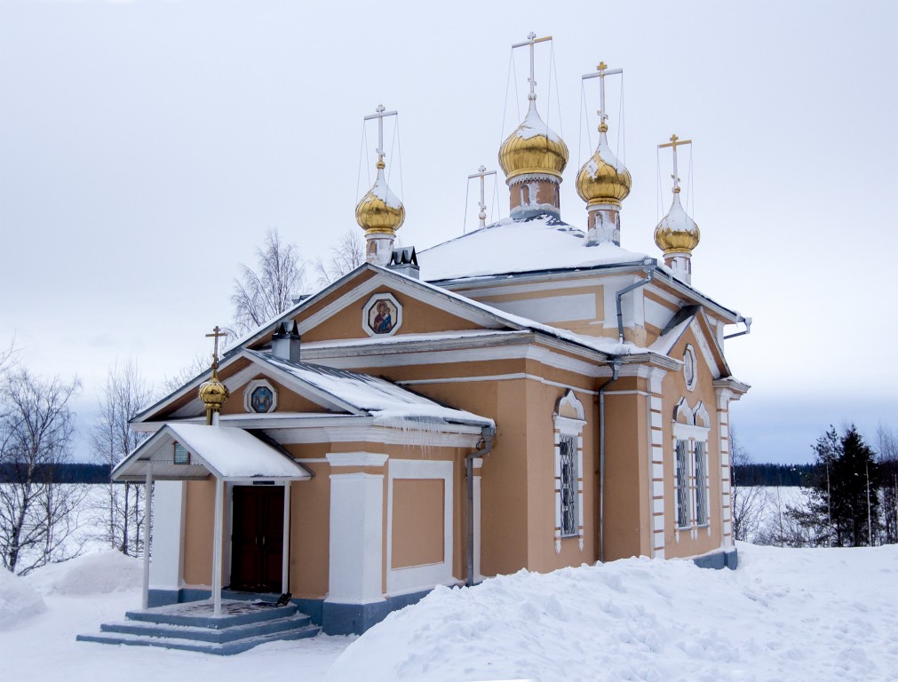 Важеозерский Спасо-Преображенский мужской монастырь. Церковь Всех Святых, Интерпосёлок (Олонецкий район, Республика Карелия). фасады