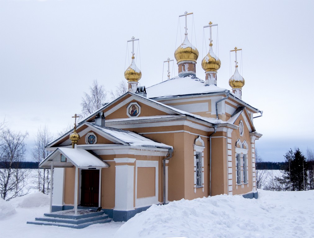 Интерпосёлок. Важеозерский Спасо-Преображенский мужской монастырь. Церковь Всех Святых. фасады