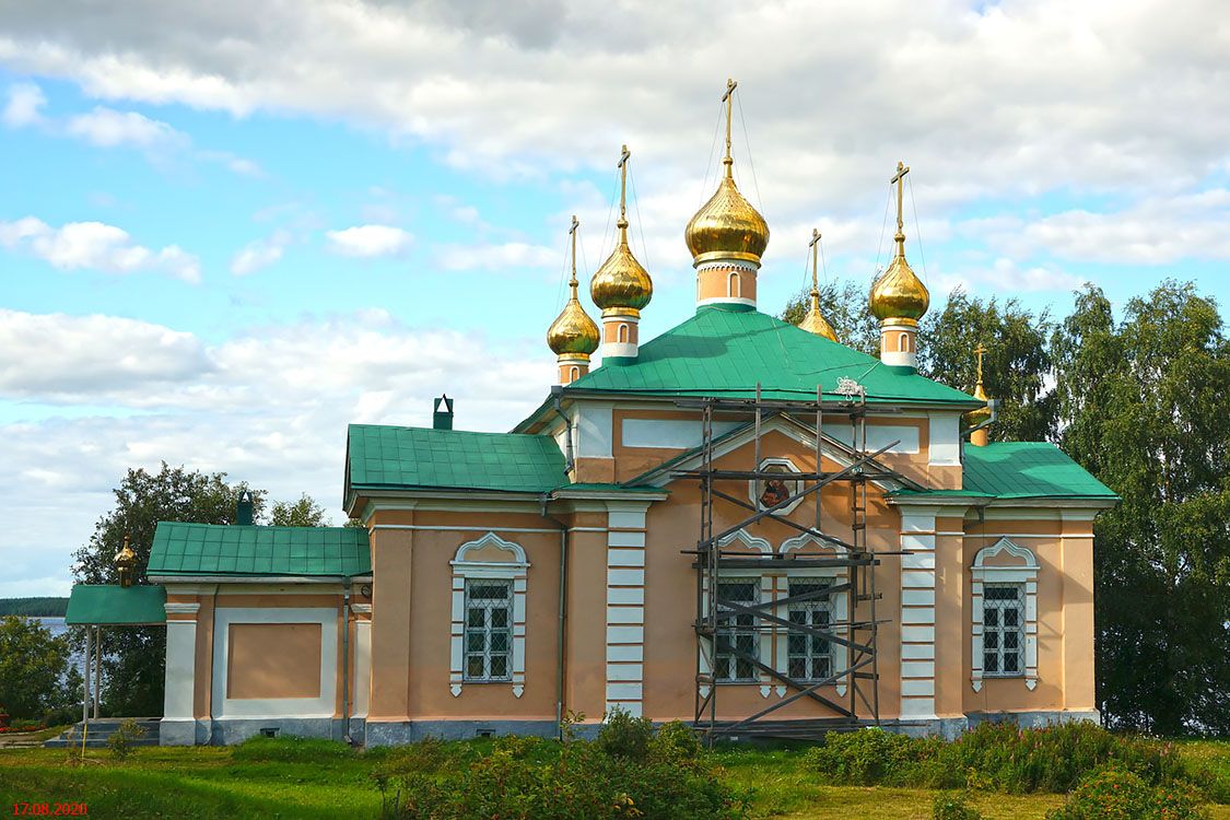 Важеозерский Спасо-Преображенский мужской монастырь. Церковь Всех Святых, Интерпосёлок (Олонецкий район, Республика Карелия). фасады