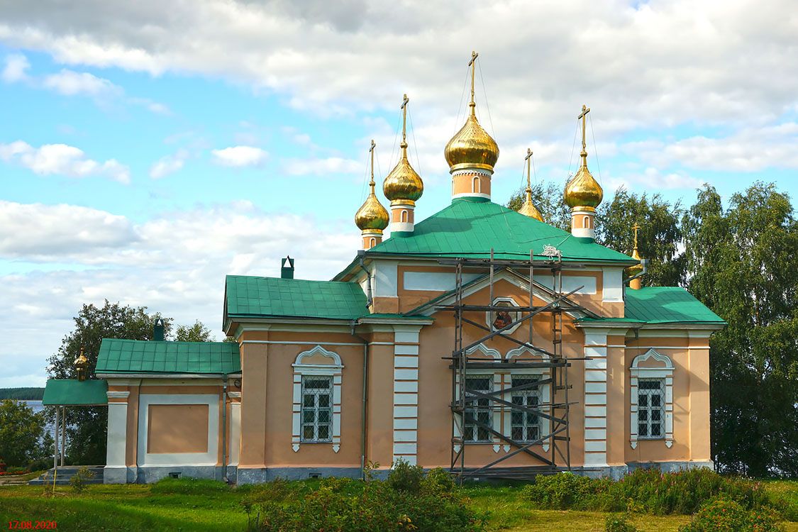 Интерпосёлок. Важеозерский Спасо-Преображенский мужской монастырь. Церковь Всех Святых. фасады