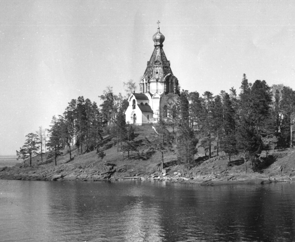 Спасо-Преображенский Валаамский монастырь. Никольский скит. Церковь Николая Чудотворца, Валаамские острова (Сортавальский район, Республика Карелия). архивная фотография, Церковь Никольского скита в 1960-е годы. Коллекция соавтора.