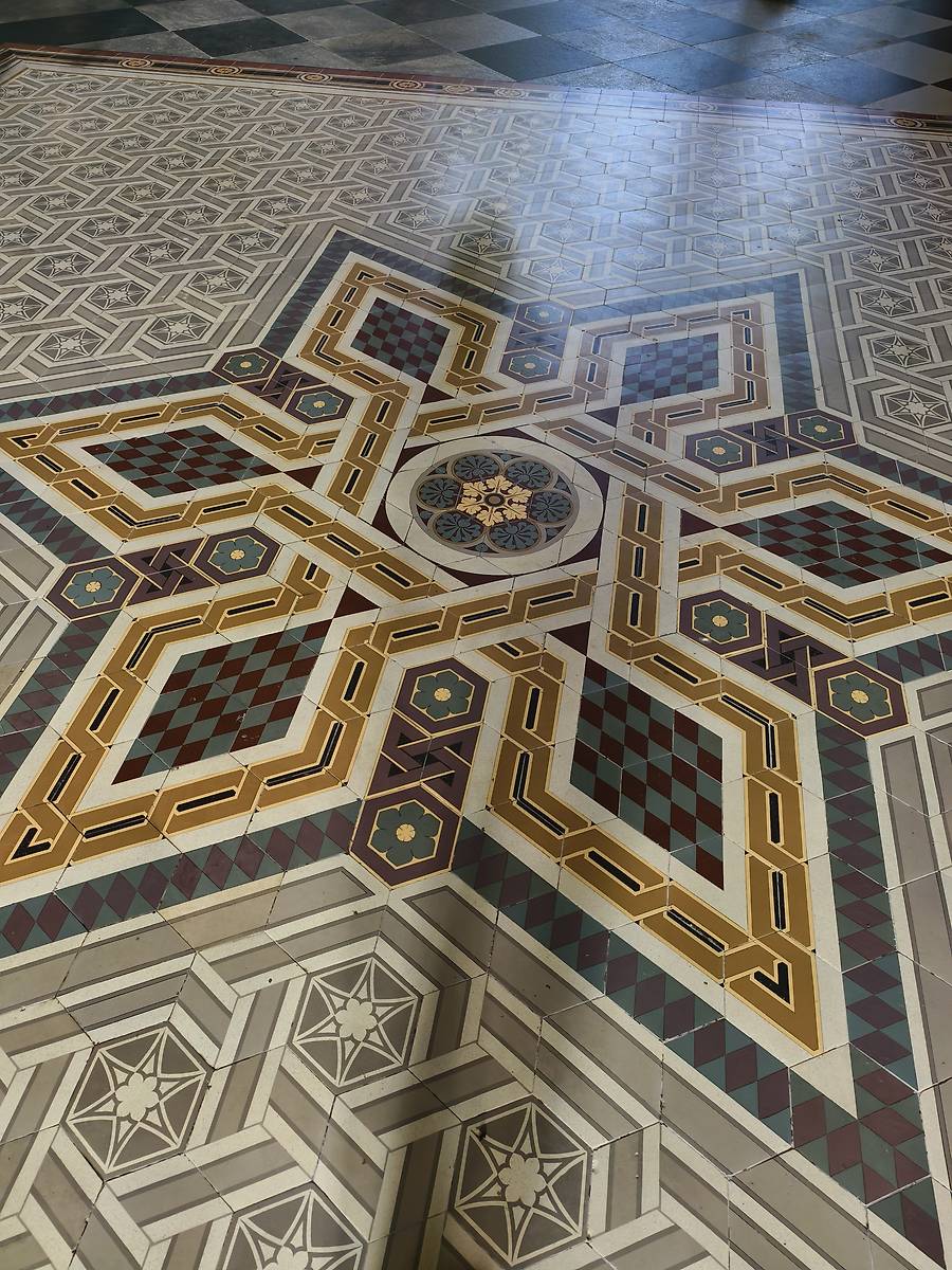 Омфалий верхнего храма, интерьер и убранство. Спасо-Преображенский Валаамский монастырь. Главная усадьба. Собор Преображения Господня, Валаамские острова (Сортавальский район, Республика Карелия)