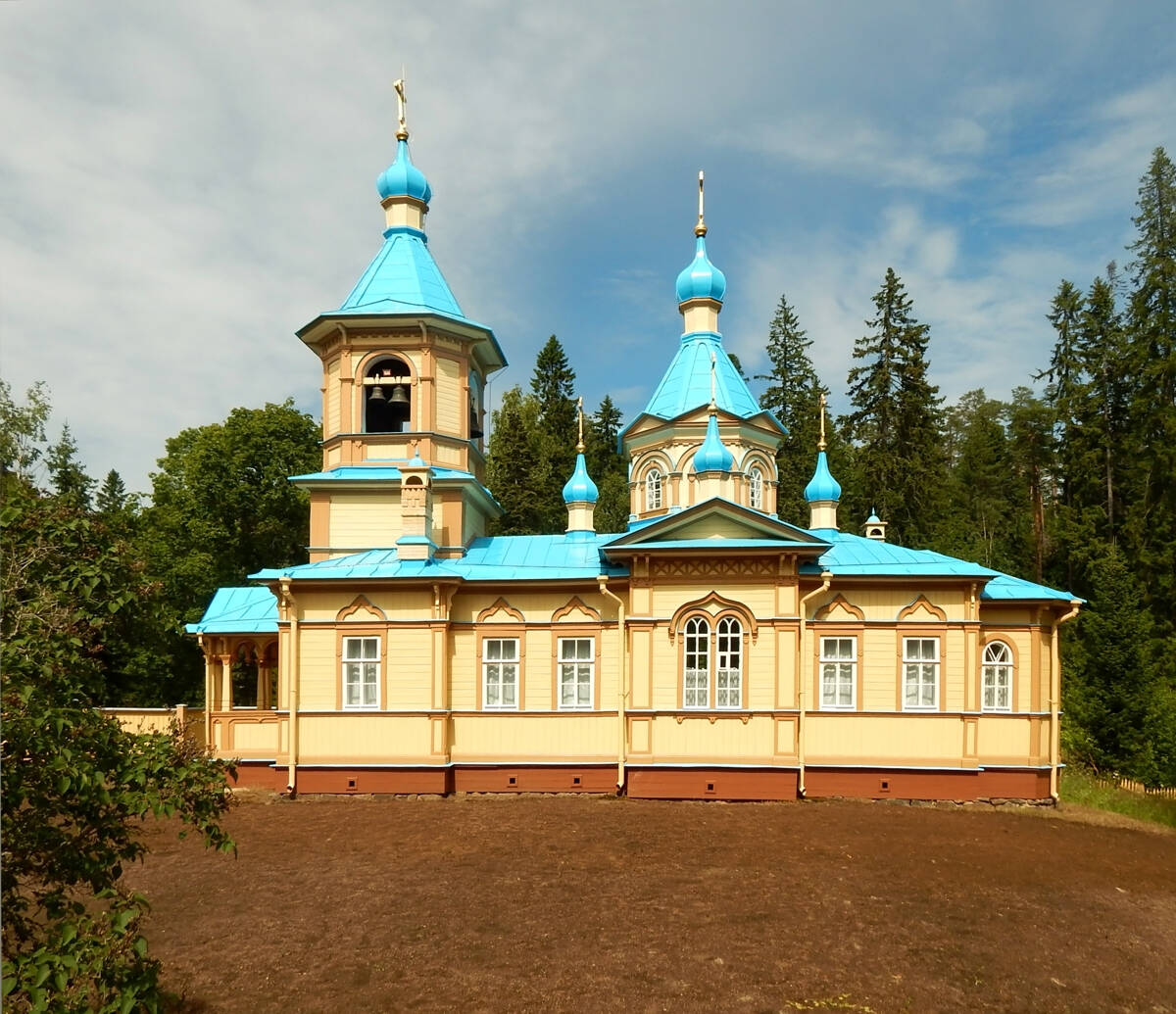 Спасо-Преображенский Валаамский монастырь. Гефсиманский скит. Церковь Успения Пресвятой Богородицы, Валаамские острова (Сортавальский район, Республика Карелия). фасады