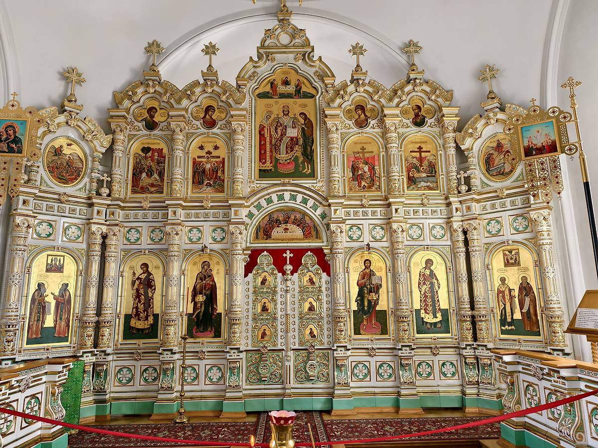 Иконостас, интерьер и убранство. Спасо-Преображенский Валаамский монастырь. Воскресенский скит. Церковь Воскресения Христова, Валаамские острова (Сортавальский район, Республика Карелия)