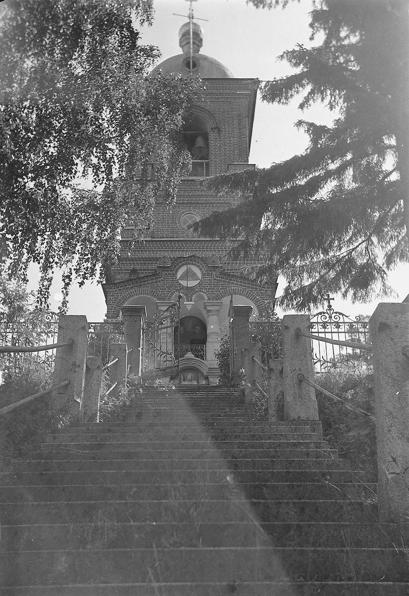 Фото 1943 года из архива SA-Kuva. Автор Sot. Virk.  Lauri Lamminmäki, архивная фотография. Спасо-Преображенский Валаамский монастырь. Воскресенский скит. Церковь Воскресения Христова, Валаамские острова (Сортавальский район, Республика Карелия)