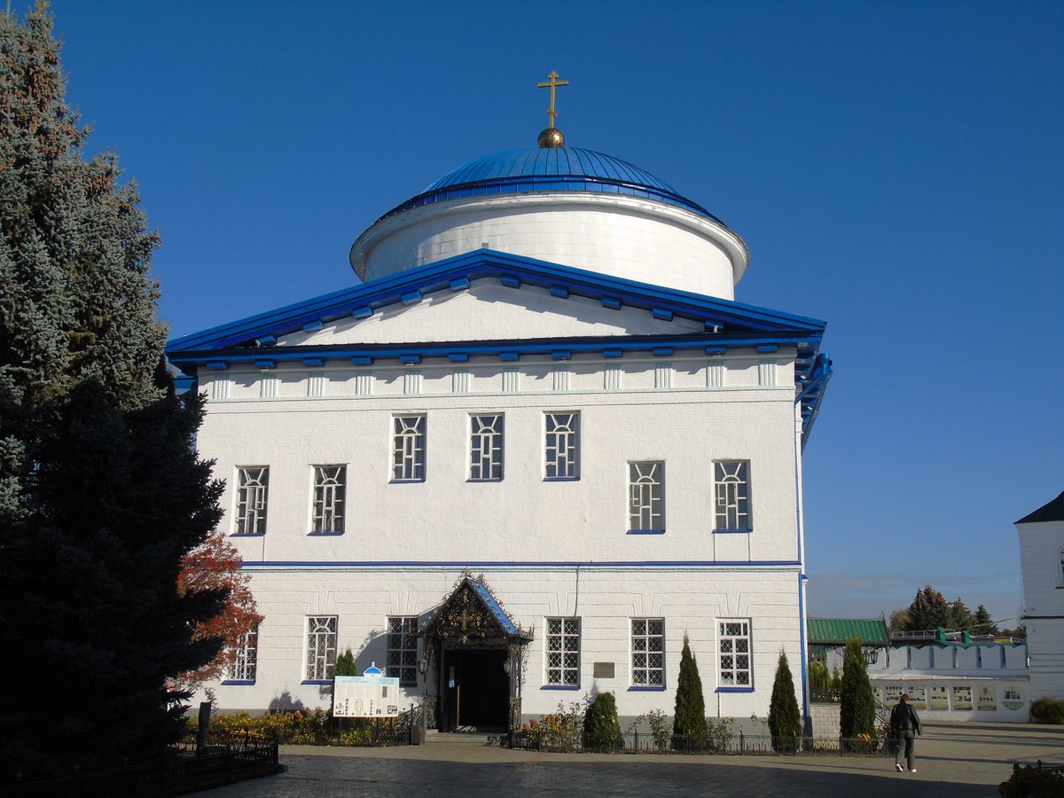 фасады. Раифский Богородицкий монастырь. Собор Грузинской иконы Божией Матери, Раифа (Зеленодольский район, Республика Татарстан)