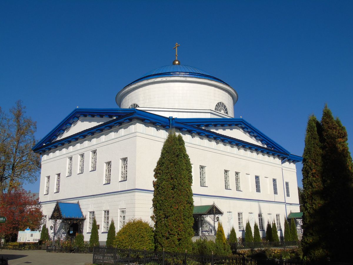 фасады. Раифский Богородицкий монастырь. Собор Грузинской иконы Божией Матери, Раифа (Зеленодольский район, Республика Татарстан)