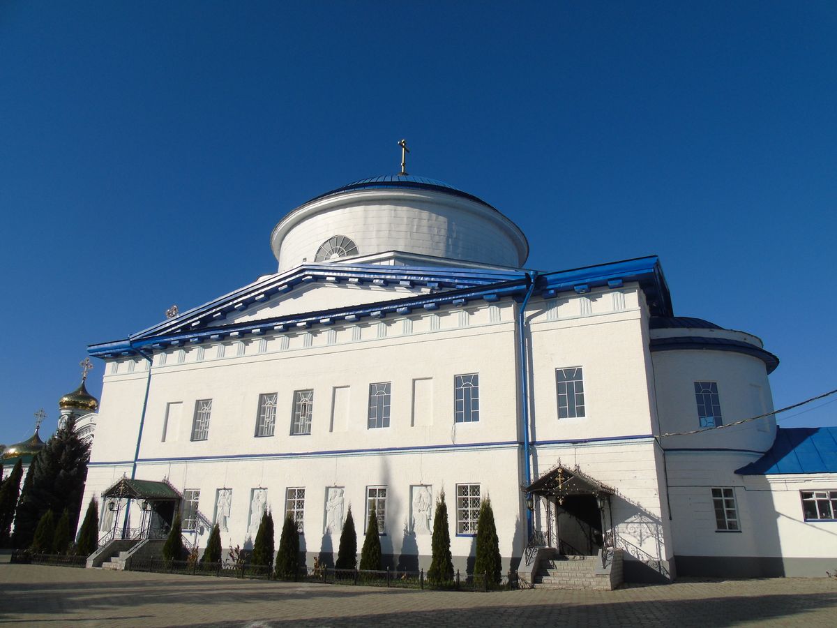 фасады. Раифский Богородицкий монастырь. Собор Грузинской иконы Божией Матери, Раифа (Зеленодольский район, Республика Татарстан)