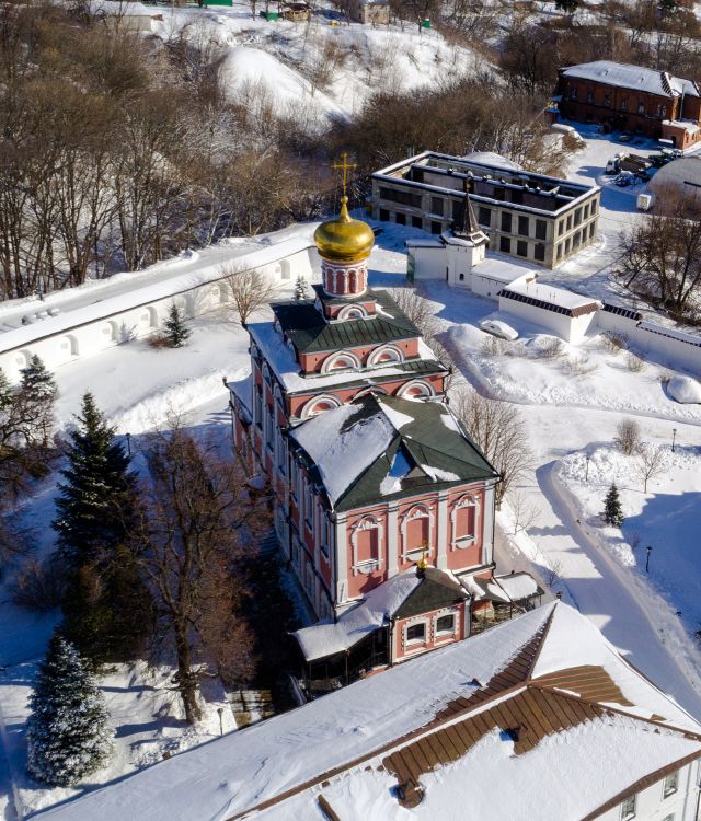 Иоанно-Богословский монастырь. Собор Иоанна Богослова, Пощупово (Рыбновский район, Рязанская область). общий вид в ландшафте