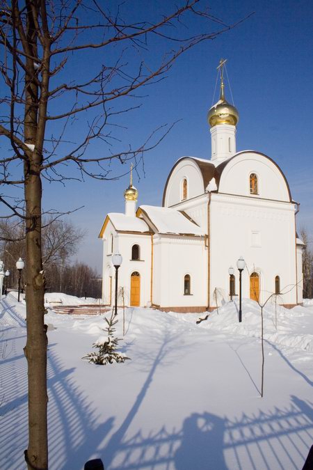 Церковь Николая Подольского, Подольск (Подольский городской округ, Московская область). общий вид в ландшафте