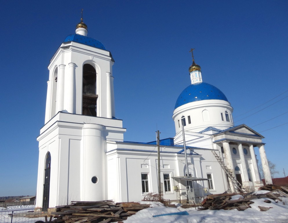 Мотызлей. Церковь Покрова Пресвятой Богородицы. фасады