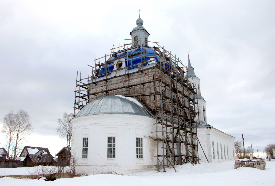 Васильково. Церковь Казанской иконы Божией Матери. фасады