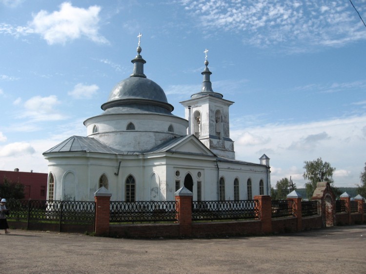 Виля. Церковь Николая Чудотворца. общий вид в ландшафте