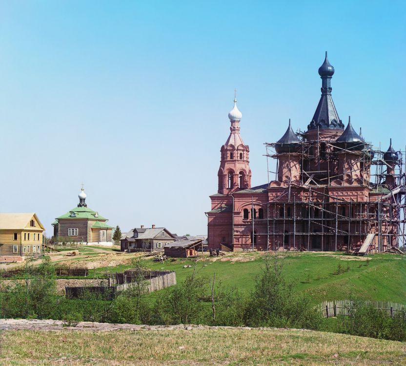 Ольгинский монастырь, Волговерховье (Осташковский городской округ, Тверская область). архивная фотография, Альбом «Храмы и монастыри. Сергей Михайлович Прокудин-Горский. Из альбома 