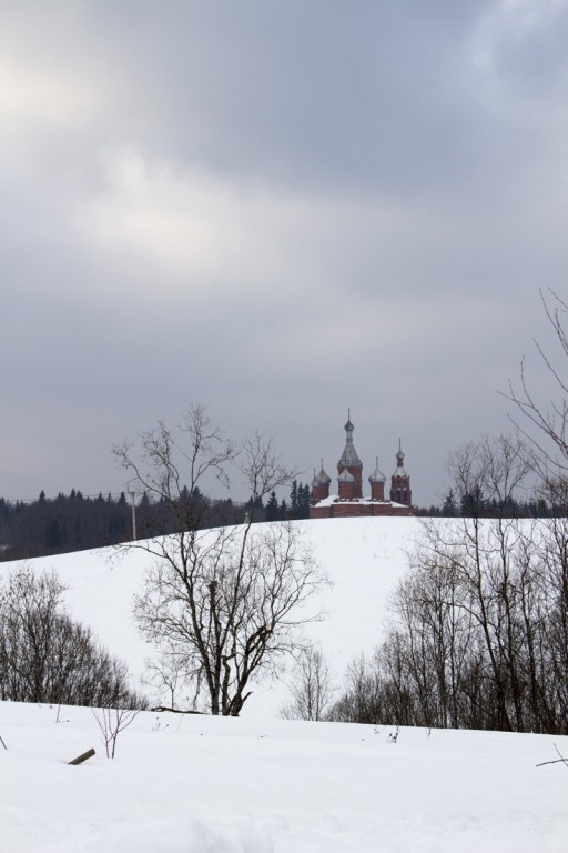 Волговерховье. Ольгинский монастырь. общий вид в ландшафте, Подъезжая к Волговерховью