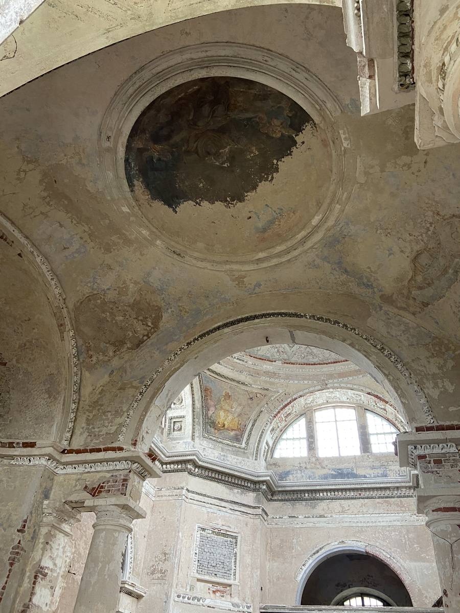 Борисоглебский монастырь. Собор Бориса и Глеба, Торжок (Торжокский район и г. Торжок, Тверская область). интерьер и убранство, Интерьер. Вид с алтаря храма