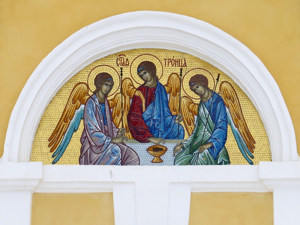 Старицкий Успенский мужской монастырь. Собор Троицы Живоначальной, Старица (Старицкий район, Тверская область). дополнительная информация, Фрагмент западного фасада