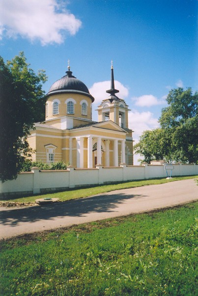 Церковь Михаила Архангела, Лермонтово (Белинский район, Пензенская область). общий вид в ландшафте