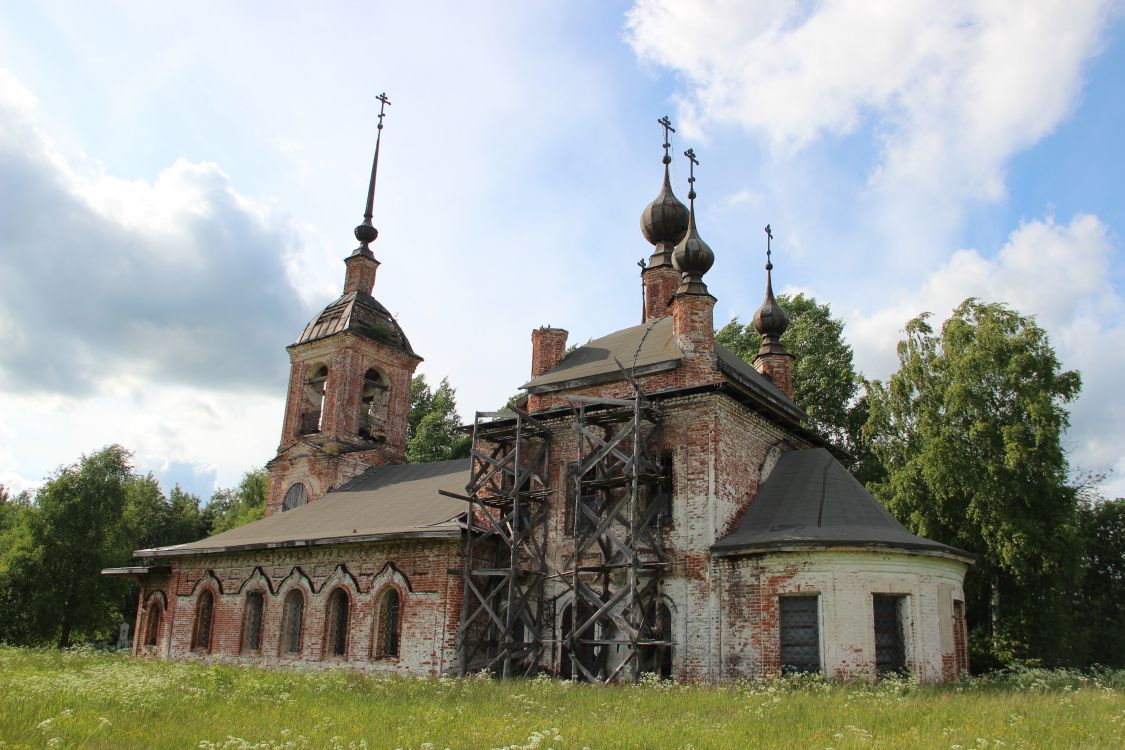Церковь Николая Чудотворца, Зубарёво (Борисоглебский район, Ярославская область). фасады