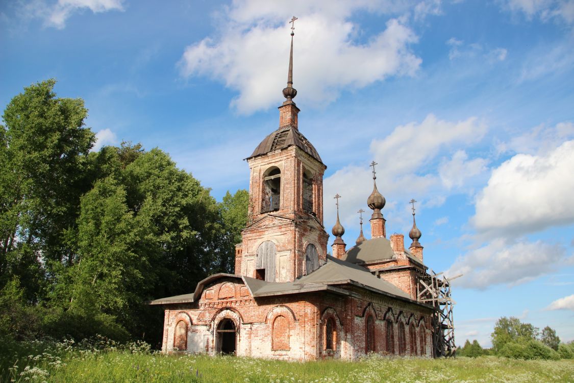 Церковь Николая Чудотворца, Зубарёво (Борисоглебский район, Ярославская область). фасады