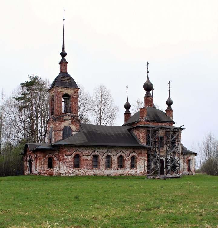 Церковь Николая Чудотворца, Зубарёво (Борисоглебский район, Ярославская область). фасады