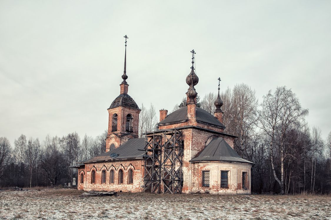 Церковь Николая Чудотворца, Зубарёво (Борисоглебский район, Ярославская область). фасады
