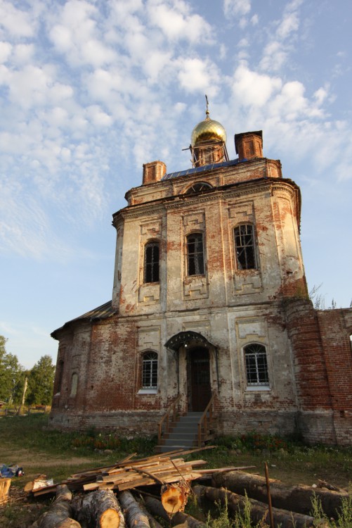 Яковцево. Церковь Воскресения Христова. фасады