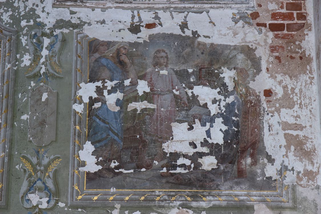 Высоково. Церковь Казанской иконы Божией Матери. интерьер и убранство, Фреска южной части